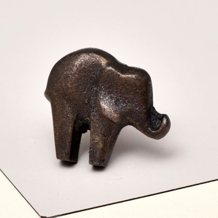 Antique Iron Elephant Shape Kids Drawer Knobs
